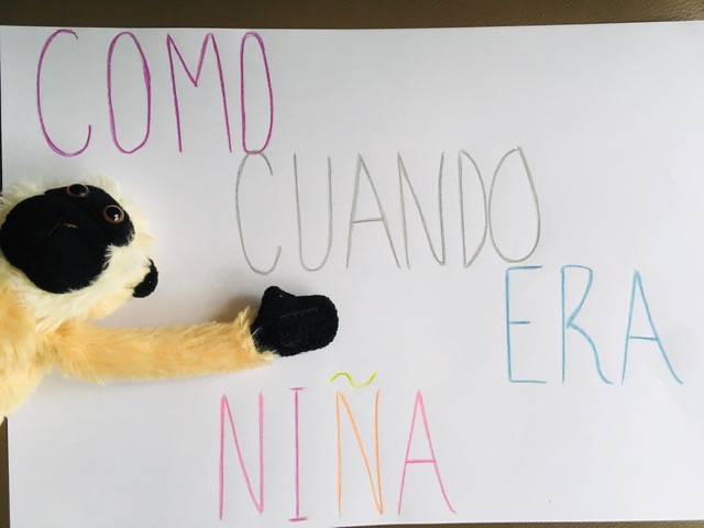 Cartel como cuando era chica