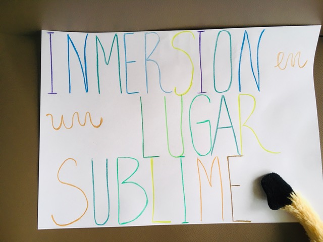 Cartel inmersion en un lugar sublime